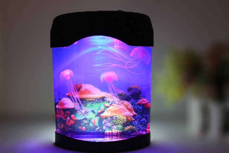 Jellyfish aquarium USB colorful lamp null