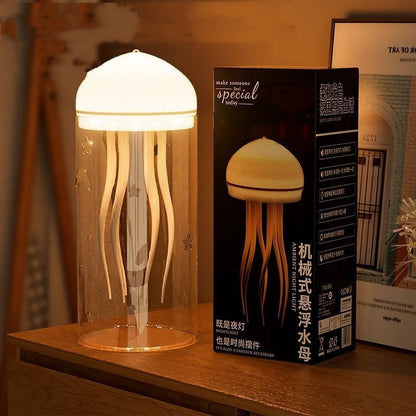 3d Creative Floating Jellyfish Small Night Lamp Diy Luminous Ambience Light null