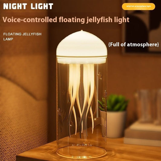 3d Creative Floating Jellyfish Small Night Lamp Diy Luminous Ambience Light null