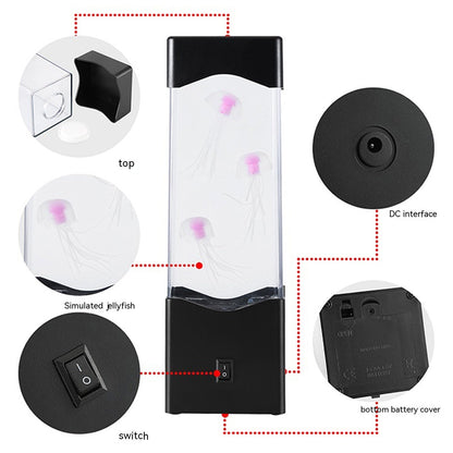 Led Colorful Mute Simulation Jellyfish Lamp Modern Home Gift Smart Table Lamp Small Night Lamp null