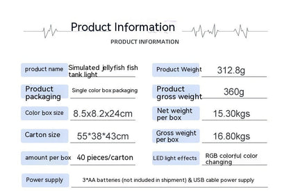 Led Colorful Mute Simulation Jellyfish Lamp Modern Home Gift Smart Table Lamp Small Night Lamp null