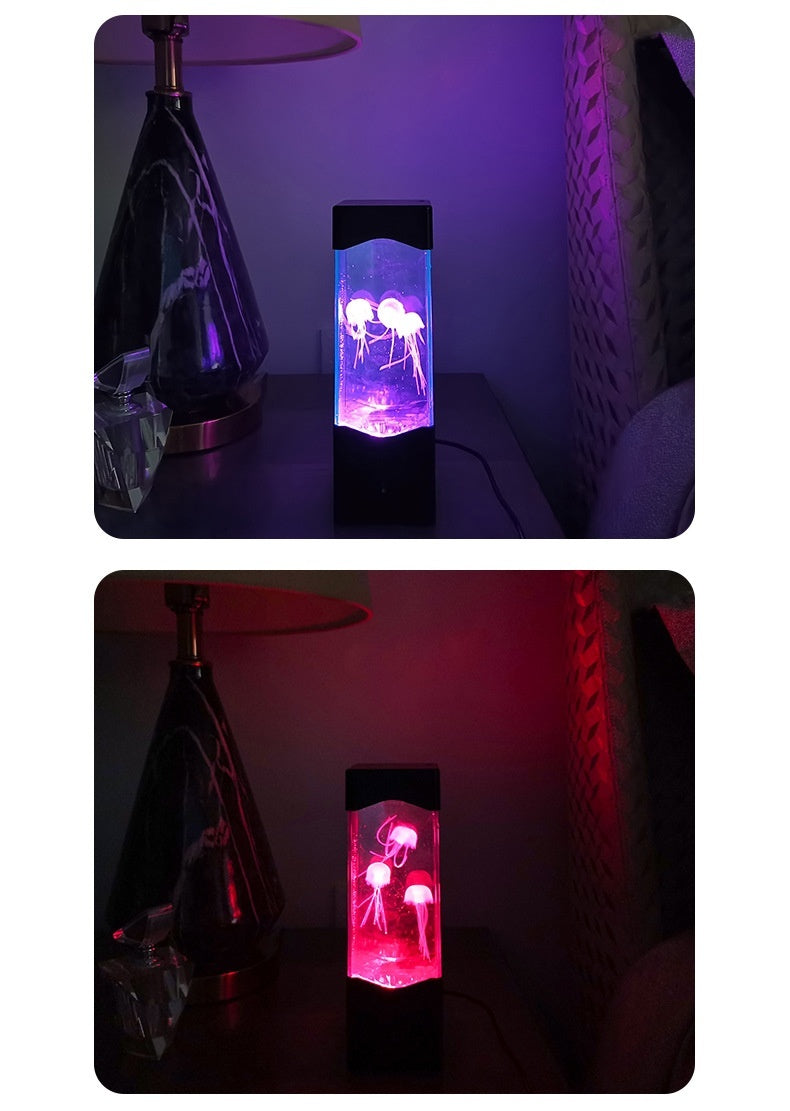 Led Colorful Mute Simulation Jellyfish Lamp Modern Home Gift Smart Table Lamp Small Night Lamp null