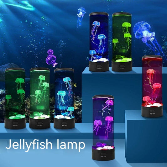 Jellyfish Lamp USB Colorful LED Color Changing Home Atmosphere Small Night Lamp null