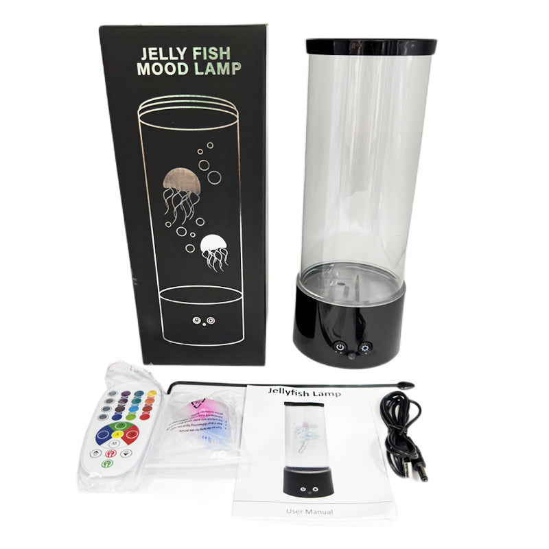 Remote Control Jellyfish Lamp Mute Led Color Changing Bedroom null