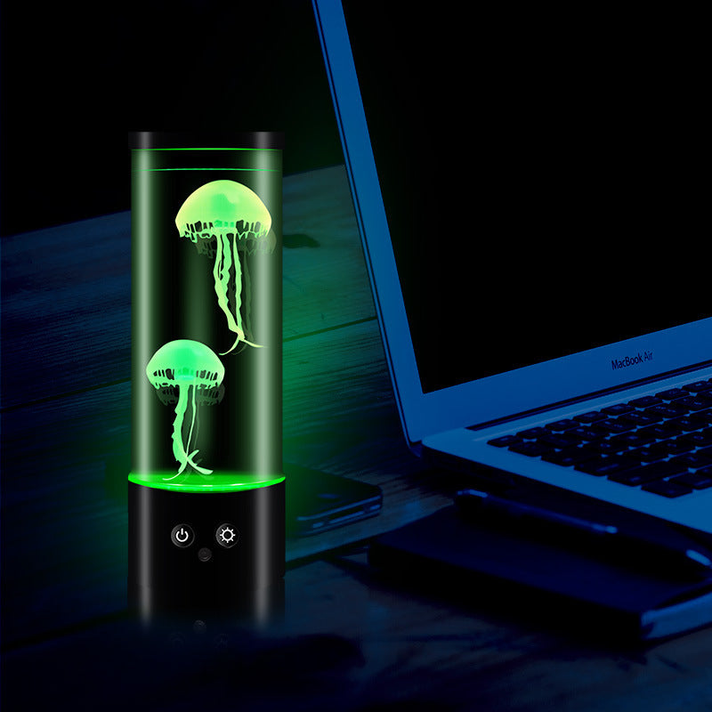 Remote Control Jellyfish Lamp Mute Led Color Changing Bedroom null