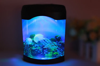 Jellyfish aquarium USB colorful lamp null