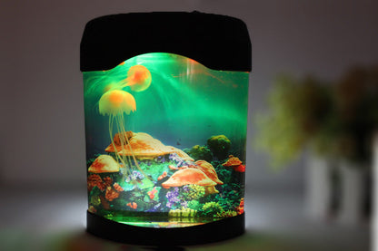 Jellyfish aquarium USB colorful lamp null