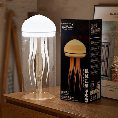 3d Creative Floating Jellyfish Small Night Lamp Diy Luminous Ambience Light null