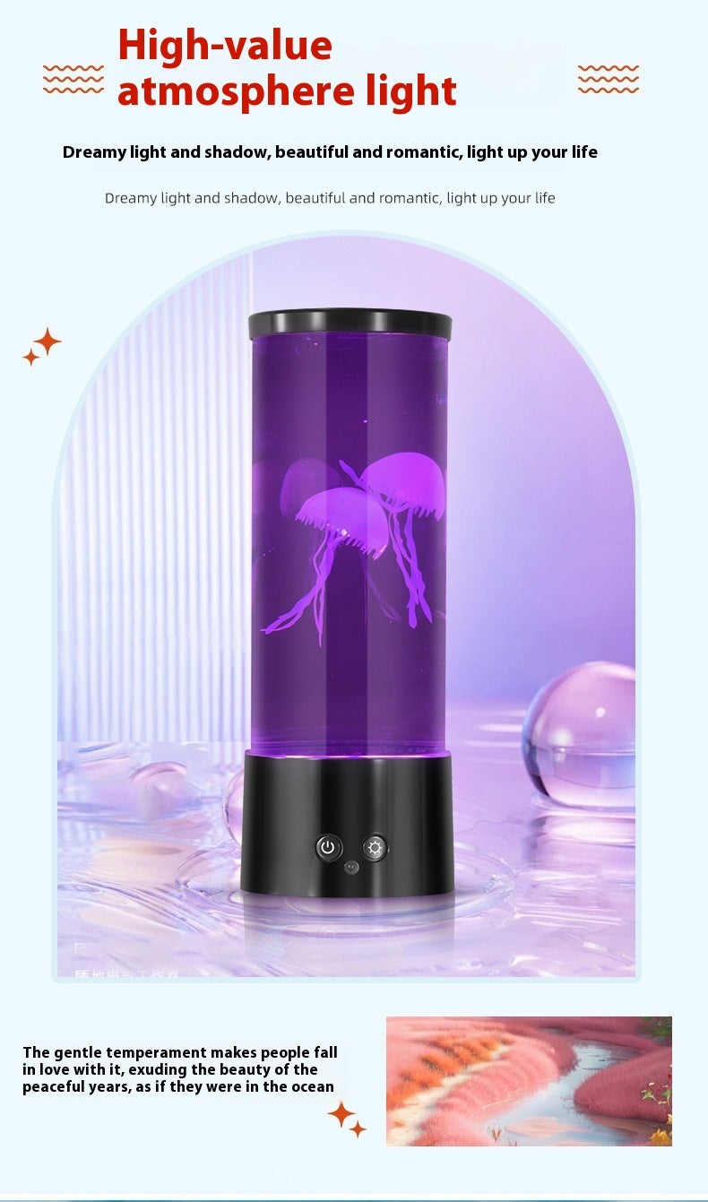 Medium Jellyfish Lamp Mute LED Color Changing null