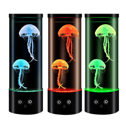 Remote Control Jellyfish Lamp Mute Led Color Changing Bedroom null